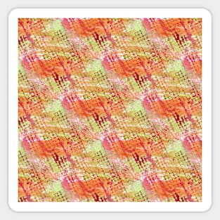 Abstract Melon Tones Pattern Sticker